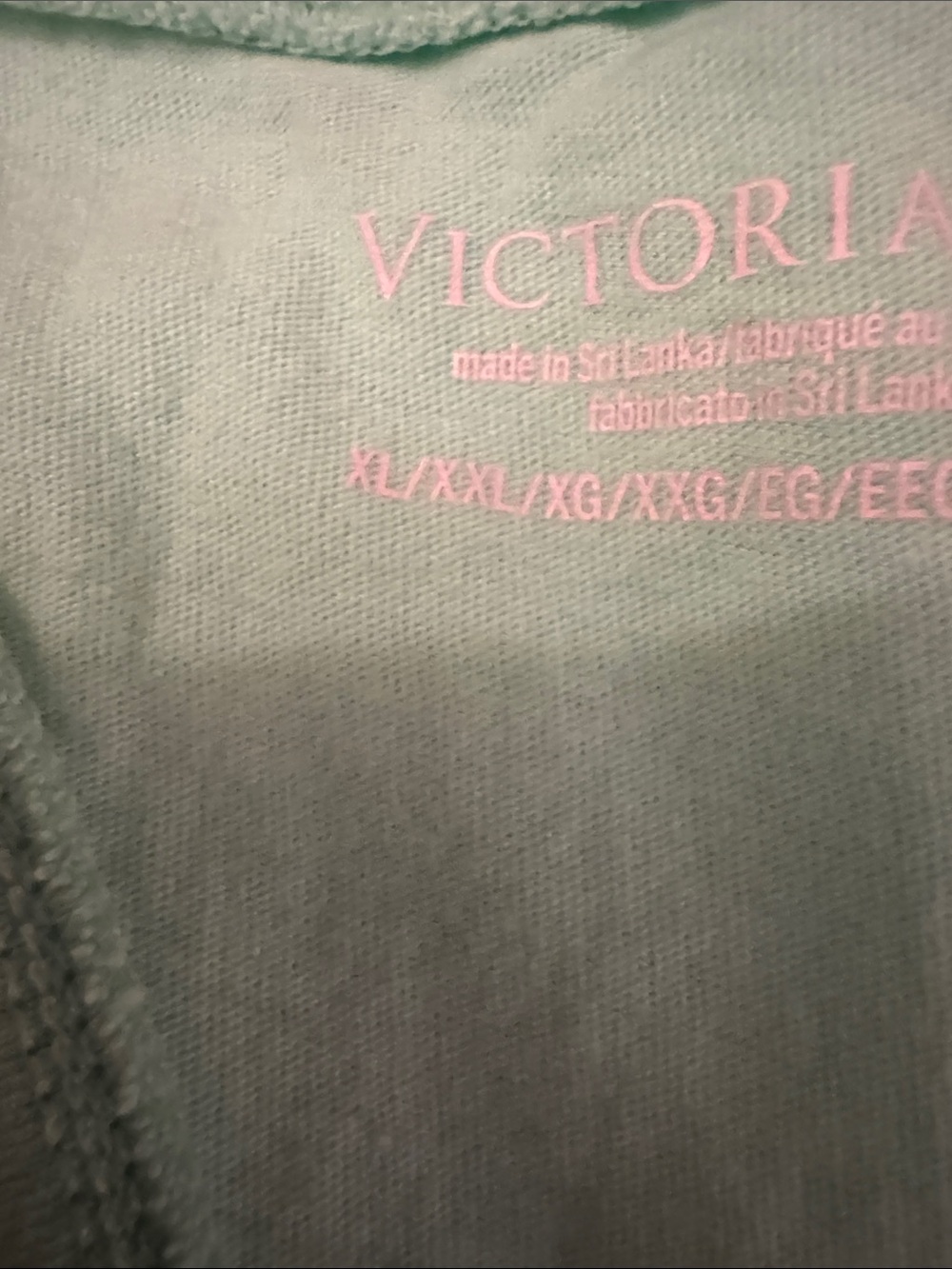🐷🆕 Victoria's Secret Mint Green 100% Cotton Racerback Maxi Sleep Dress - Picture 10 of 10